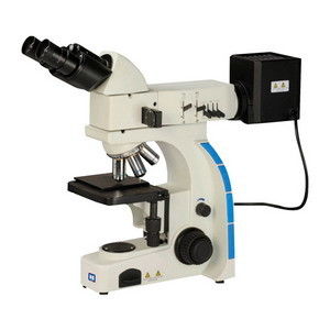 Mikroskop Metalurgi Teropong Tegak Dengan Cahaya Reflektif Dan Transmisi