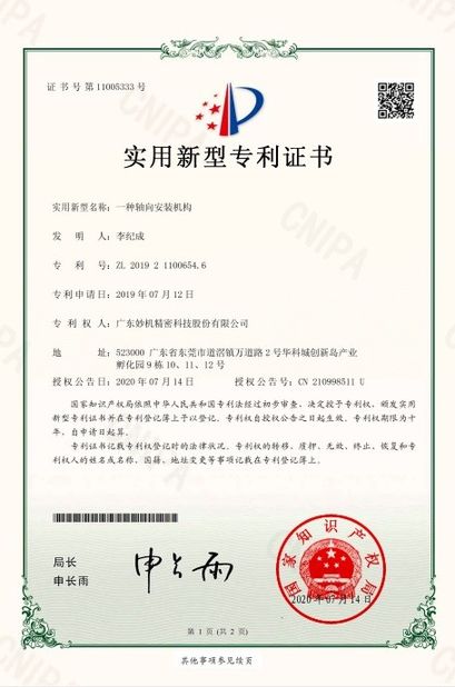 Cina Leader Precision Instrument Co., Ltd Sertifikasi
